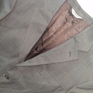 Joseph & Feiss International Mens 44 Regular Houndstooth Wool Blazer‎ Jacket